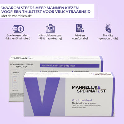 mannelijke vruchtbaarheidstest voor snel resultaat. 